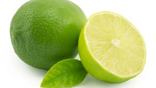 Aufgeschnittene Limetten