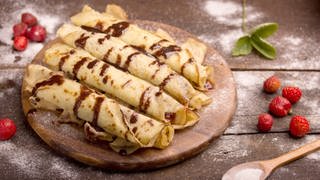 Crepes mit Schokolade