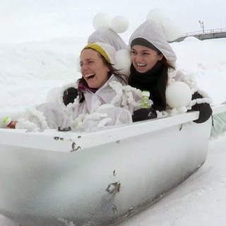 Rennen in der Badewanne