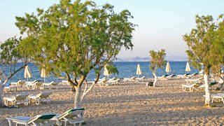 Sandstrand auf der Insel Kos