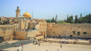 Klagemauer und Felsendom in Jerusalem