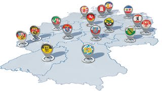 Die 16 Bundesländer