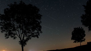 Sternenhimmel mit Sternschnuppen