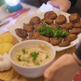 Falafel und Humus